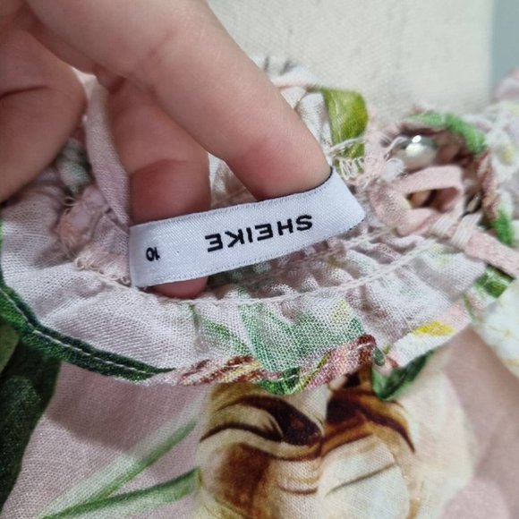 Sheike Multicolour Floral Sleeveless Halter Neck Top Size 10 - Picture 6 of 6